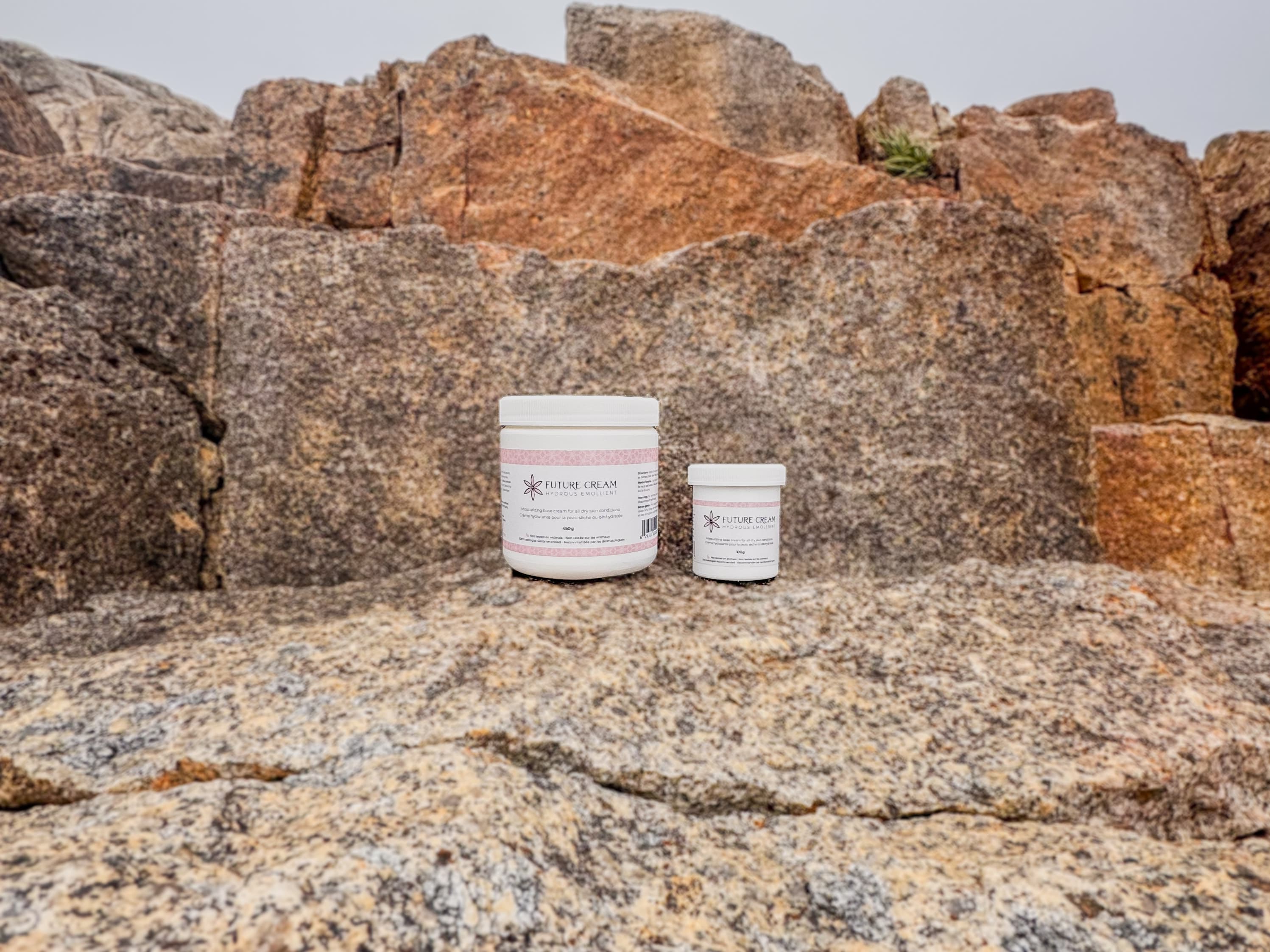 Future Cream Products on rocks